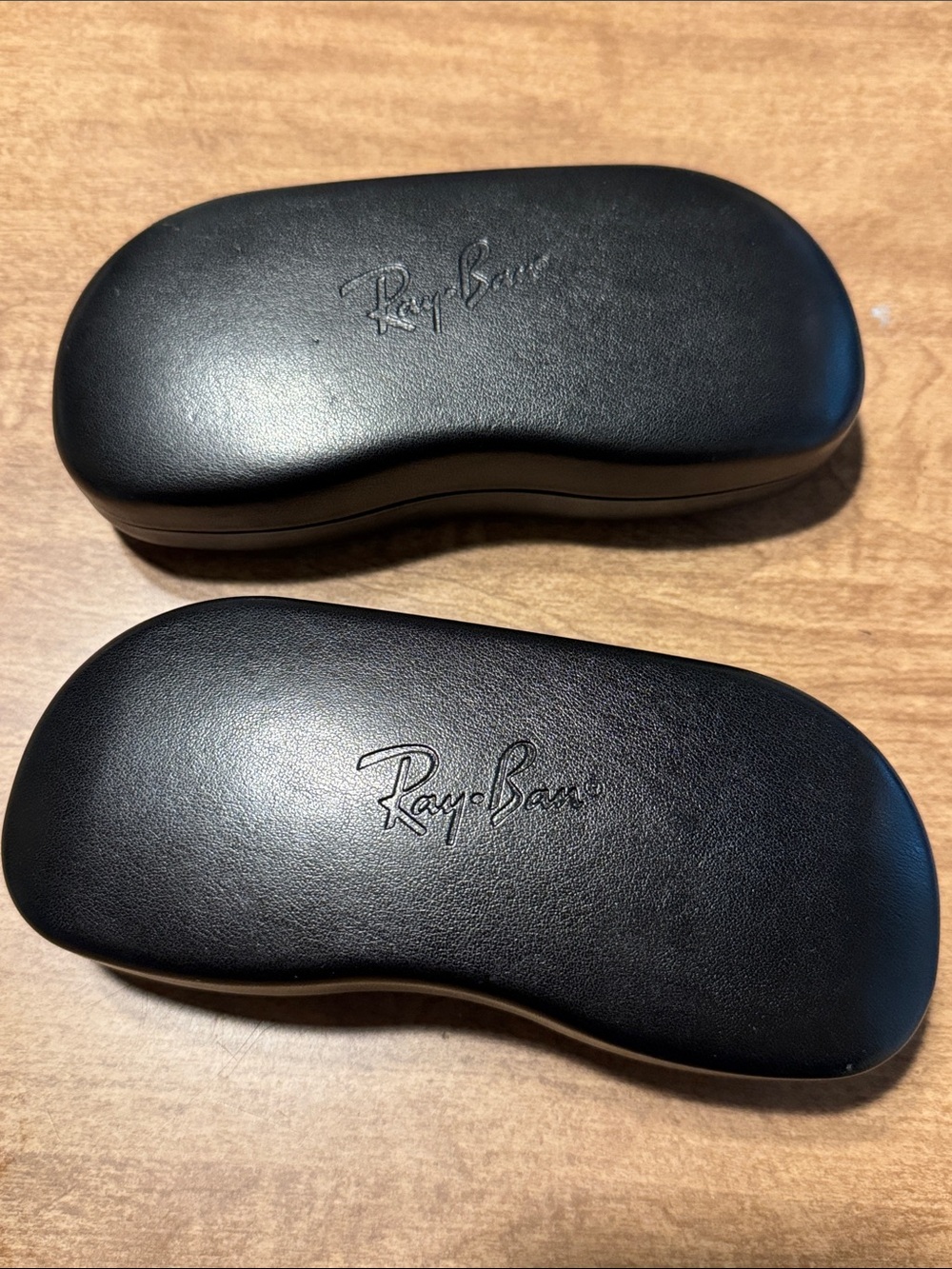 Ray-Ban Set of 2 Black Hard Sunglass Cases - Picture 1 of 7